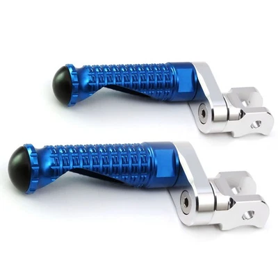 MPRO 1 inch Riser Blue Front Foot Pegs For Suzuki GSX-R 750 00 01 02 03 - Image 1 of 4
