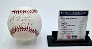 CARL YASTRZEMSKI Signed Autographed Rawlings Baseball ~ PSA Graded 9 - Picture 1 of 4