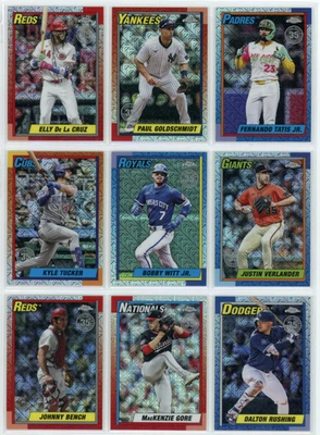 Actualización Topps 2025 - 1990 Topps Chrome Silver Pack Mojo - Tú eliges Foto 1 de 3