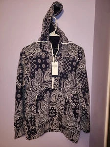 Neu mit Etikett Ralph Lauren RLX mehrfarbiger Paisley 1/2-Reißverschluss Pullover Hoodie - Herren Small - Bild 1 von 7