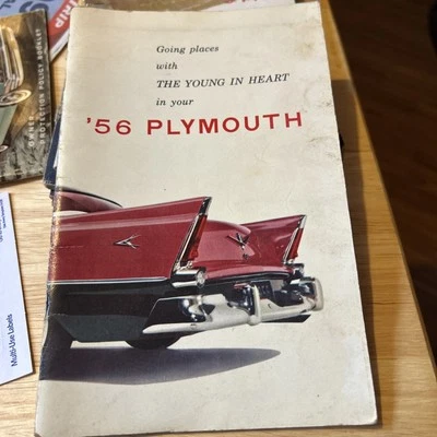 Manual del operador del propietario de Plymouth 1956 56 Belvedere Fury Savoy Plaza Foto 1 de 4