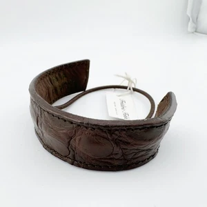 Frederic Fekkai Leather Covered Hair Tie Women's Bendable Brown Adjustable - Picture 1 of 7