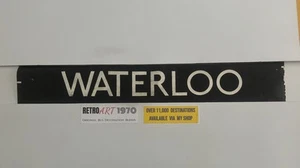 Waterloo ABBA - London Bus Destination 11.6 1970’s Blind 42” - Picture 1 of 14