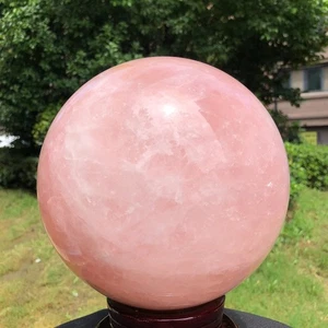 Bola esfera cristal cuarzo rosa natural 17,88 lb curación Reiki 1593 - Imagen 1 de 21