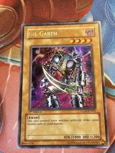 Yugioh - Gil Garth - GLAS-EN091 - 1st Edtion - Secret Rare - NM/LP - Picture 1 of 9