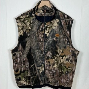Browning Camo Fleece Vest Full Zip Hunting Outdoorsman Mens 2XL - Picture 1 of 8