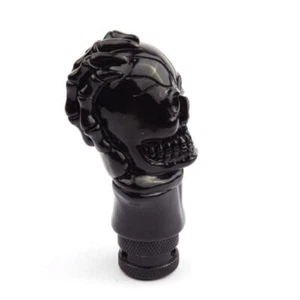 Accessory Car Auto Skull Head Shift Gear Knob Manual Stick Shifter Black LeverUK - Picture 1 of 6