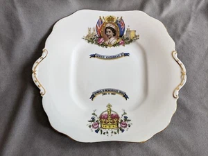 Rare Queen Elizabeth II Crowned, Westminster Abbey, June 2, 1953, China Plate - Picture 1 of 5