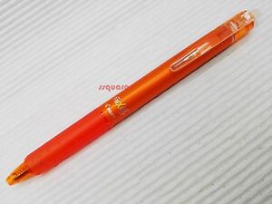 3 x Pilot FriXion Ball Knock Clicker 0.5mm Erasable Rollerball Pen, Orange