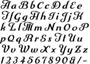 Alphabet Letter Stencil cut from Mylar complete alphabet numbers & symbols # 171 - Bild 1 von 3