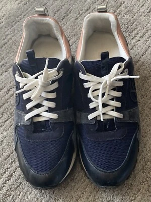 Zapatillas run away mujer Louis-Vuitton. Gamuza Piel de becerro Azul Rosa Blanco Talla 38 Foto 1 de 4