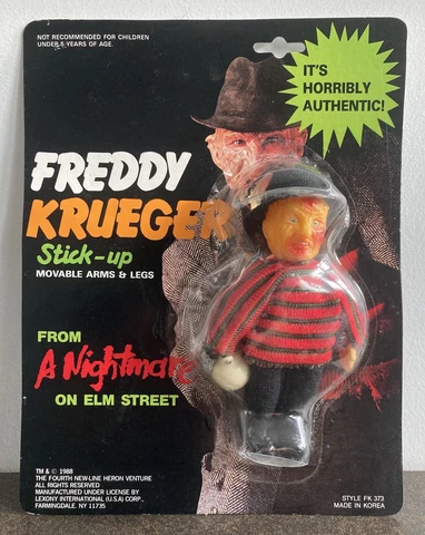 FREDDY KRUEGER STICK UP 1988 FIGURE A NIGHTMARE ON ELM STREET VTG HORROR MOVIE Cover