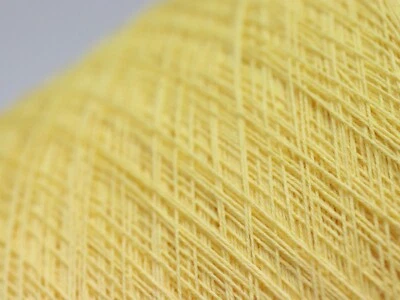 G40 (32€/kg) 1000g REINE BAUMWOLLE ZITRONE (50/3) Zwirn Wolle Lace Garn Strick - Bild 1 von 2