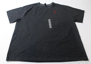 Embassy Men's Crew Neck Short Sleeve Tee EJ2 Heather Charcoal Grey Size 2XL - Picture 1 of 3