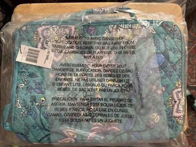 Bandolera Vera Bradley Estación de Trabajo para Portátil Pavo Real Jardín (NO FUNDA PARA PORTÁTIL) NUEVA CON ETIQUETAS Foto 1 de 4