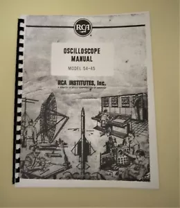 RCA model 54-45 oscilloscope professional bound reproduction manual - Picture 1 of 2