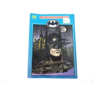 Batman Returns Big Color Activity Book 1992 Golden Book DC Comics - Foto 1 di 11