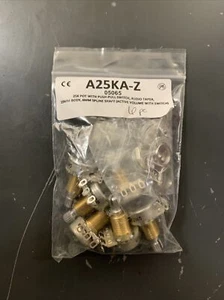 25K pot with push pull switch audio taper 19mm body 6mm spline shaft active 6pcs - Picture 1 of 6