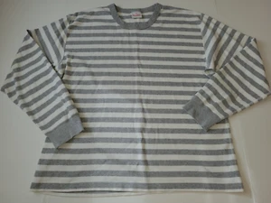 Adult Unisex Hanna Andersson Long Sleeve Pajama Top size XXL gray stripe - Picture 1 of 3
