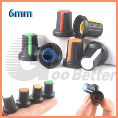 Potentiometer Drehknöpfe Achse 6mm Poti Knopf Regler Drehknopf Einstellknopf - Bild 1 von 4