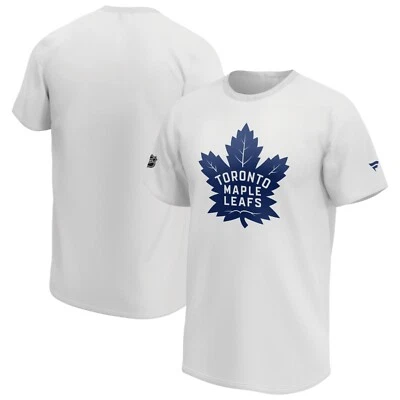 FANATICS NHL T-Shirt Toronto Maple Leafs Mid Essential Secondary Logo Graphic weiß