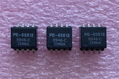 PE-65812, Pulse, Audio Transformer 1: 1 2000Vrms 8 Terminal Gull Wing SMD, 3pcs - Image 1 of 4
