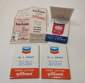 Vintage Chevron Advertising Hand Lotion Pillows & Perfume Tucson Arizona - Picture 1 of 8