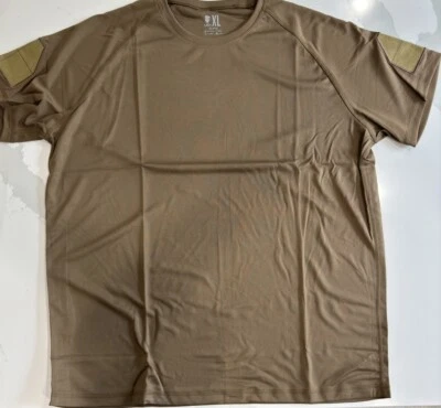 LBX Tactical Shooter Shirt Medium Coyote Brown Hook & Loop On Sleeves LBT
