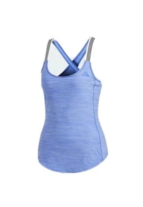 Adidas Women’s Blue Crossback Training Tank Top Gym Size Small RR08 - Picture 1 of 6