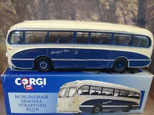 CORGI CLASSICS # 97172 - Burlingham Seagull Bus - Stratford Blue - Picture 1 of 3