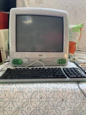 Apple iMac G3/333 M4984 Lime macOs 9.2 w/ Original Keyboard And Mouse! Works! - Image 1 of 4