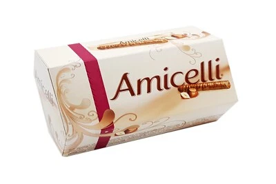 3x boxes genuine Amicelli wafer rolls with hazelnut cream 🍬 TRACKED ✈ - Image 1 of 2