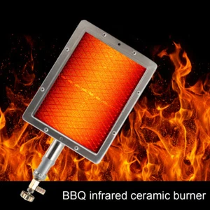 Barbacoas Barbacoa Parrilla de gas Quemador lateral Infrarrojo Calefacción de cerámica 22*17 cm - Imagen 1 de 12