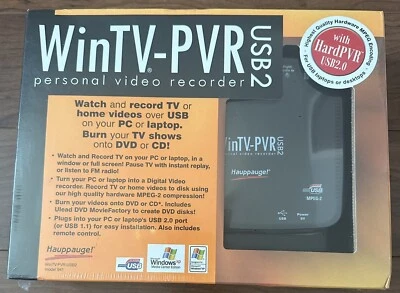 Brand New-Hauppauge WIN TV WinTV-PVR USB2 949 Personal Video Recorder System - Image 1 of 4