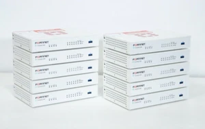 Lot de 10 pare-feu de sécurité Fortinet Fortigate-50E initialisé FG-50E avec adaptateur - Photo 1/11