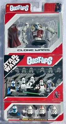 ¡PAQUETE DE 4 BUSTOS DE SOLDADOS CLON SAESEE TIIN Y 4! Juego de microbustos gigantes suaves 1:18 Foto 1 de 4