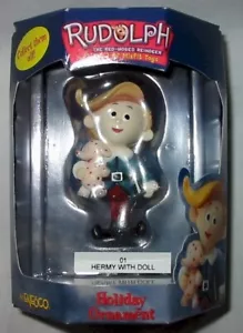 HERMEY Elfe mit geflecktem Elefanten Puppe - Enesco Rudolph Misfit Zahnarzt Ornament - Bild 1 von 1