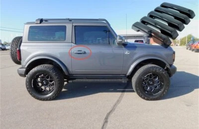 Painted Door Handle Covers Set For 21-25 Ford Bronco 2 dr Any Color No Smart Key Foto 1 de 2