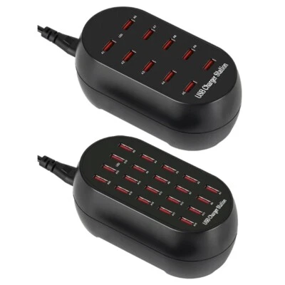 USB Charger Station, 10/20 Port Desktop Charging Station for Multiple Device - Image 1 of 4