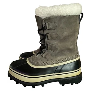Sorel Caribou Waterproof Snow Boot Grey Lined NL8040-051 Ladies UK6 EU39 USA8 - Picture 1 of 14