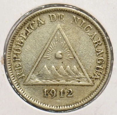 Nicaragua 1912 5 Centavos 199104 combine shipping - Image 1 of 2