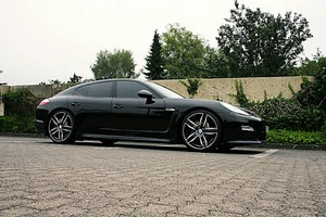 10x22 Zoll 5x130 ET50 Alufelgen Felgen Porsche Panamera + 4S GTS Turbo schwarz  - Bild 1 von 7