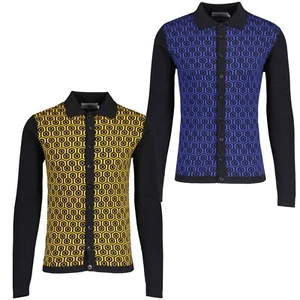 POLO CARDIGAN A NIDO D'UOMO RETRO MOD 60 ANNI '80 MADCAP ENGLAND Overlook MC174 - Foto 1 di 16