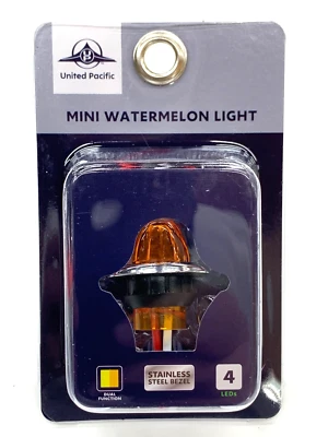 Mini Watermelon 4 LED Dual Function 3/4" Light United Pacific Amber lens/Amber - Image 1 of 4
