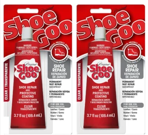 Original Shoe Goo Shoe Repair Adhesive Color Clear/Size 3.7 Fl Oz, 2 Pack Set - Picture 1 of 3