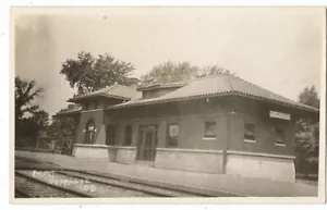 Nappanee, IN Indiana 1910 RPPC Postkarte, Zugdepot - Bild 1 von 2