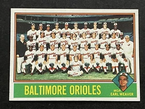 EARL WEAVER ~ 1976 Topps Baltimore Orioles Team Checklist #73 ~ NM - Picture 1 of 2