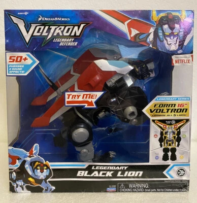 Playmates Voltron Legendary Defender - DreamWorks/Netflix - Legendary Black Lion - Image 1 of 4