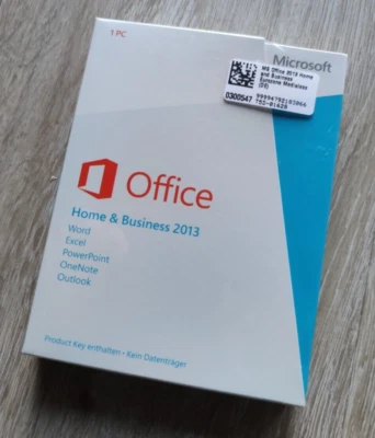 Microsoft Office 2013 Home & Business ( T5D-0162), Vollversion, PKC, deutsch,NEU - Bild 1 von 3