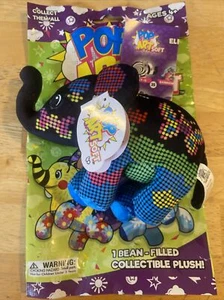 POP ART SOFT ELEPHANT 5” Series 2 Peg Light Bright Brite BEAN BAG PLUSH #28 - Picture 1 of 9